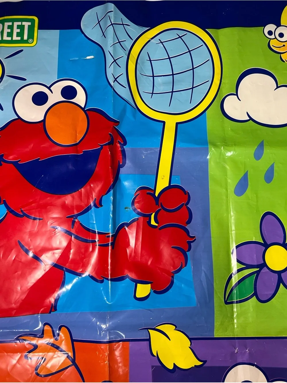 Sesame‎ Street Elmo Four Seasons Vinyl Play N Eat Mat 36x48 Floor Topper 2010